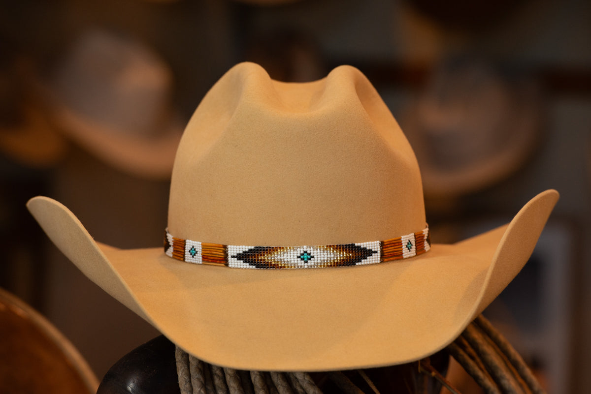 Nude Sloped Cattleman's Hat (Size 7 1/4)