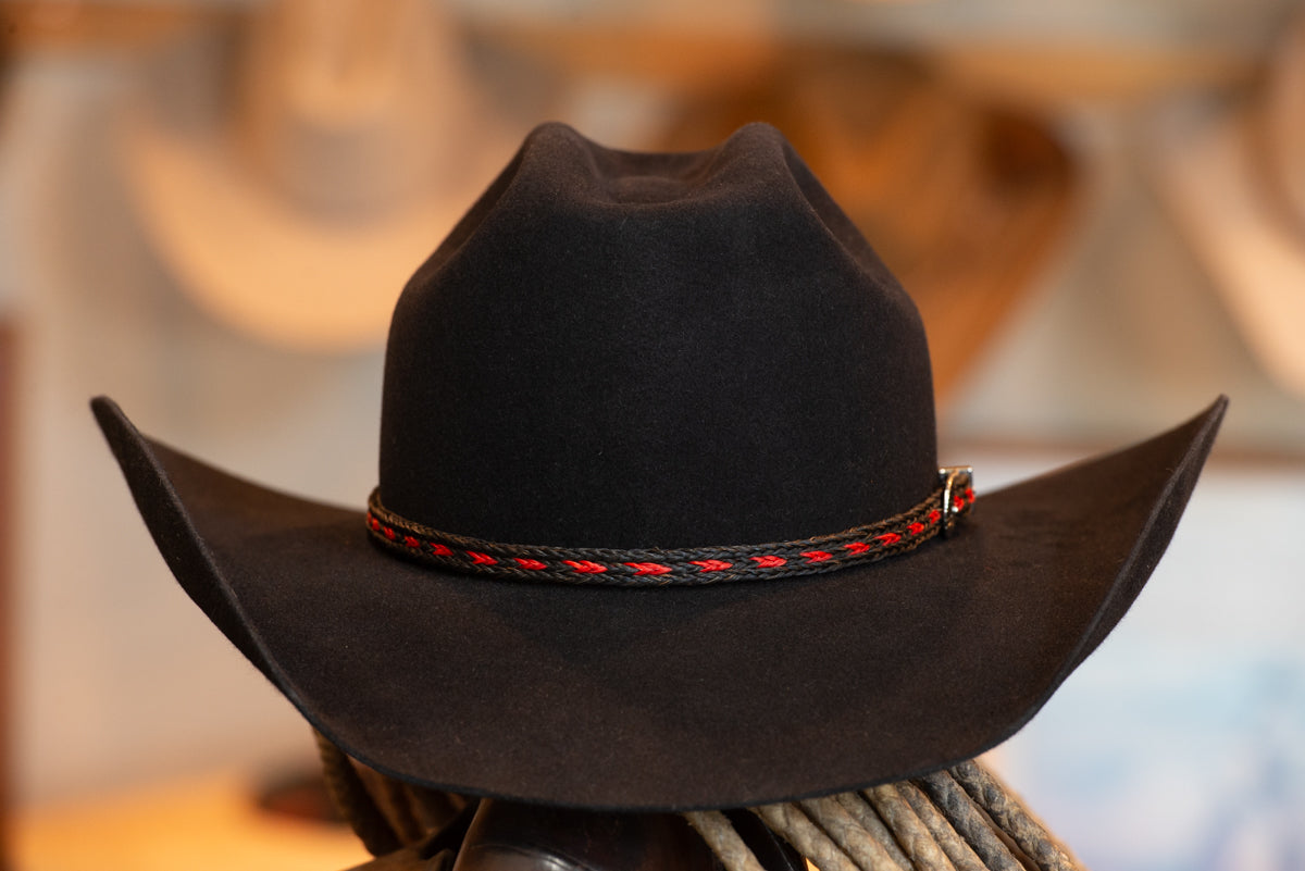 50% Beaver Black Cattleman's Cowboy Hat (Size 7 1/4)