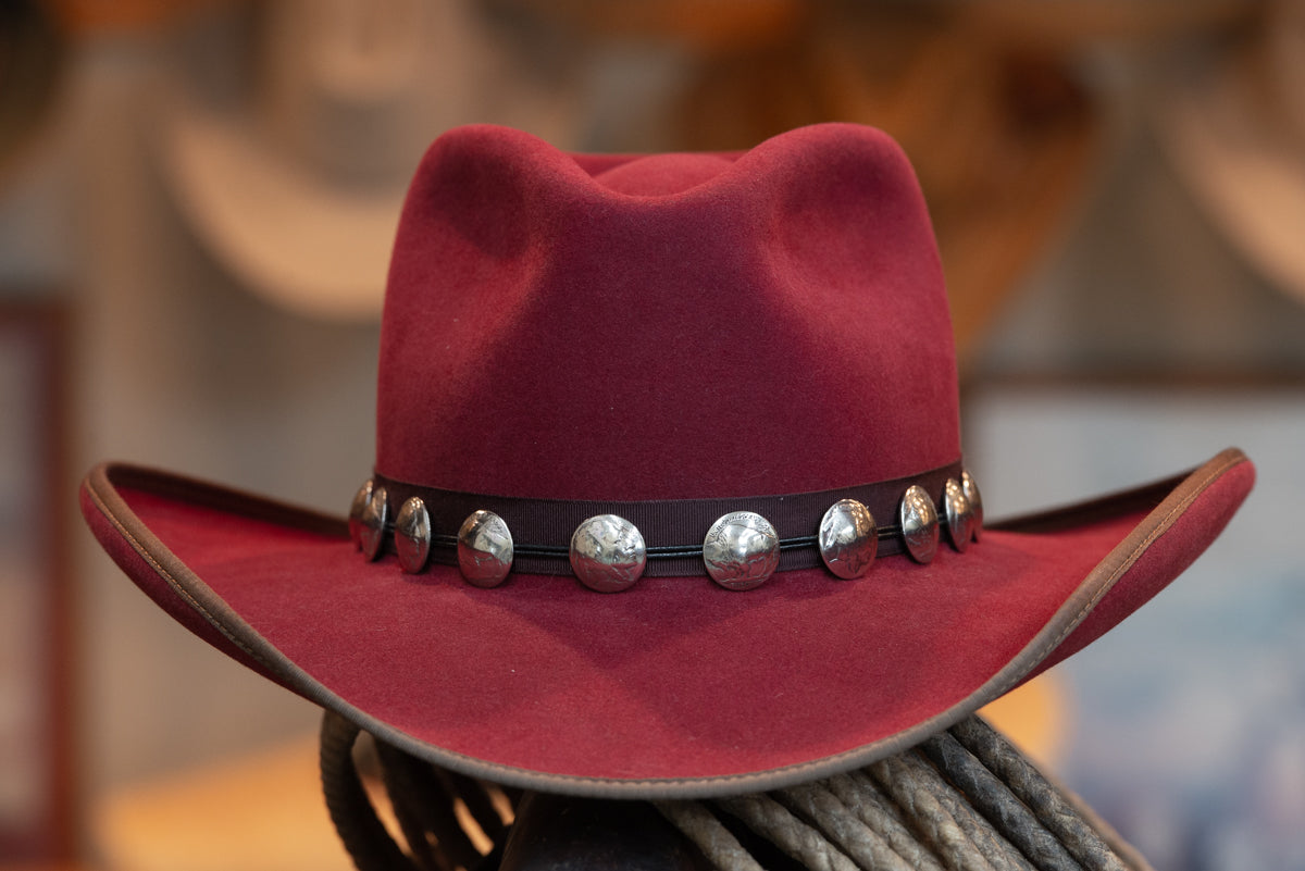 Burgundy Town Hat (Size 7)