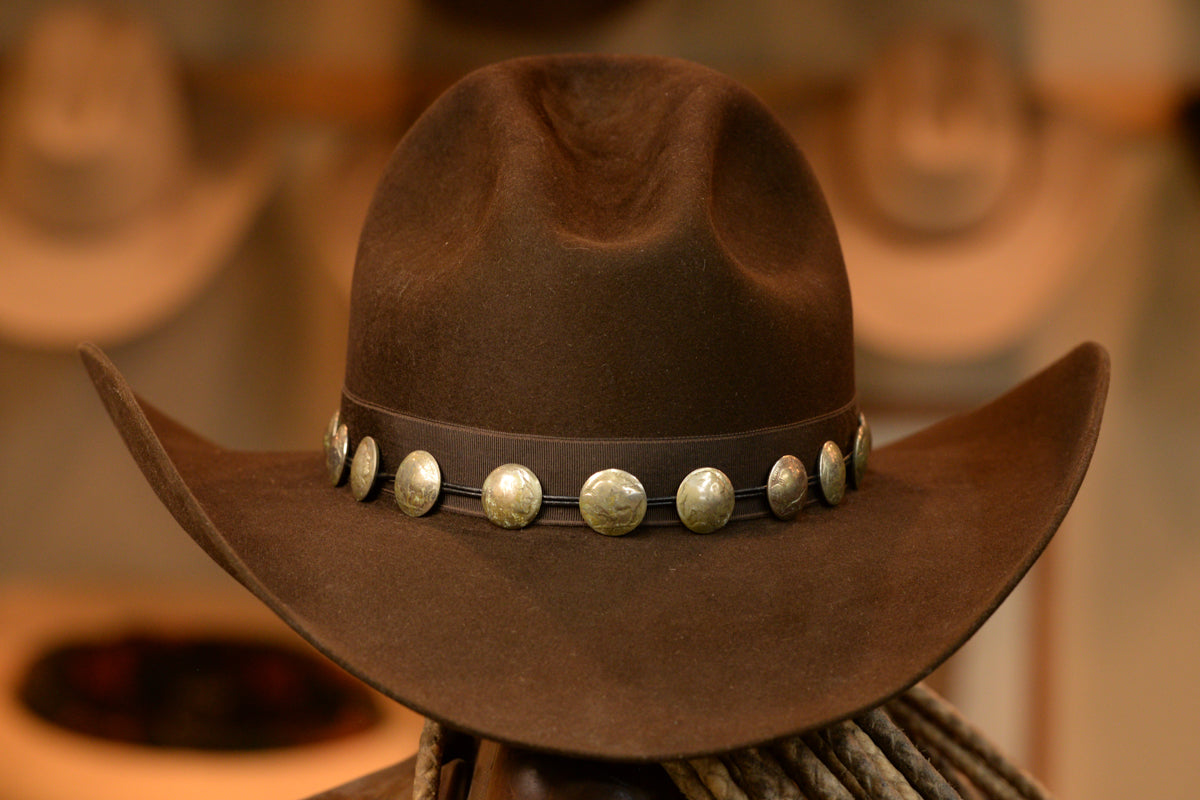 100% Beaver Dark Brown Gus Hat (Size 7 1/4)