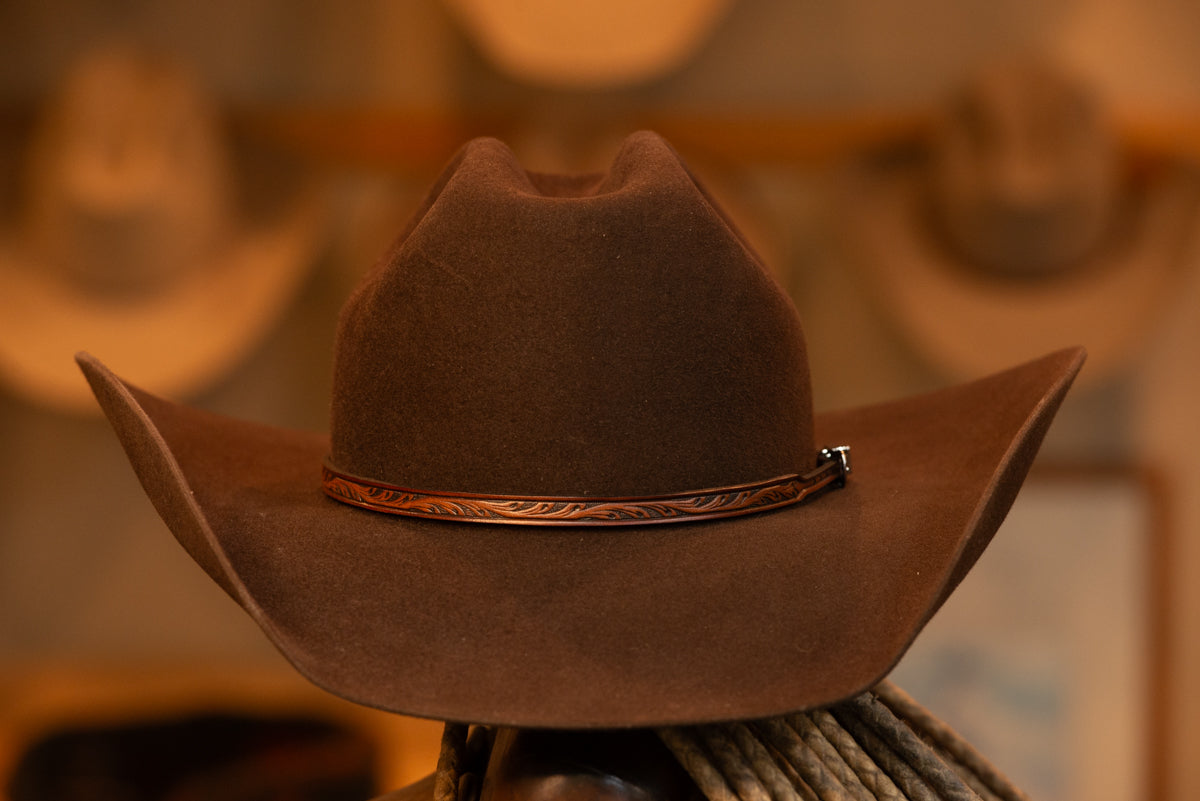 Chocolate Brown Cattleman's Hat (Size 7 3/8-)