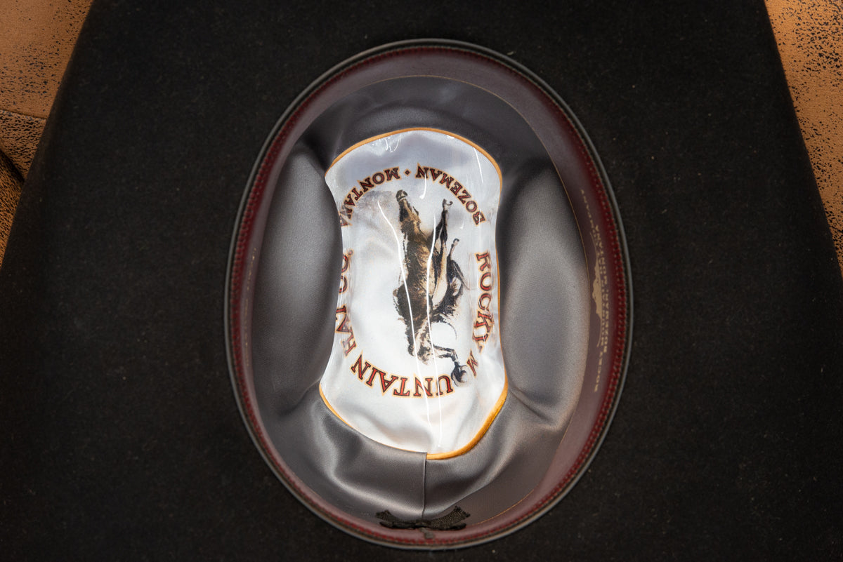 Black Wide Cattleman's Style Hat (Size 7)