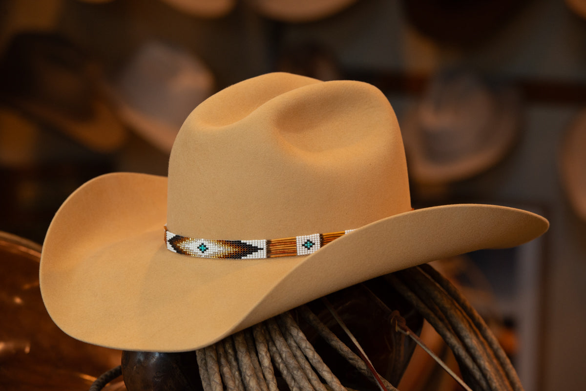 Nude Sloped Cattleman's Hat (Size 7 1/4)