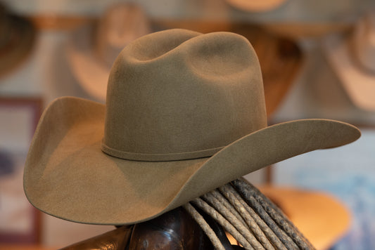 50% Beaver Pecan Cattleman's Cowboy Hat (Size 7 3/8+)