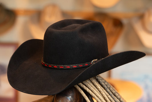 50% Beaver Black Canadian (Brick) Cowboy Hat (Size 7 3/8-)