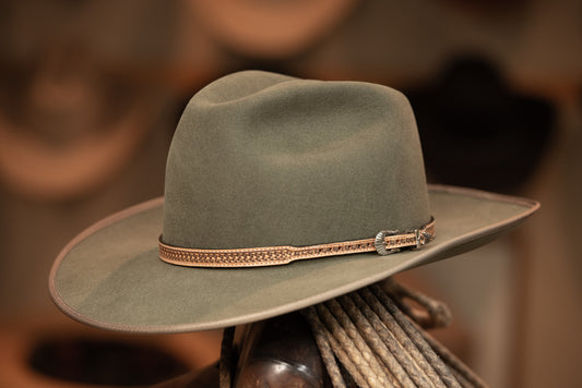 Military Green Town Hat (Size 7 5/8)