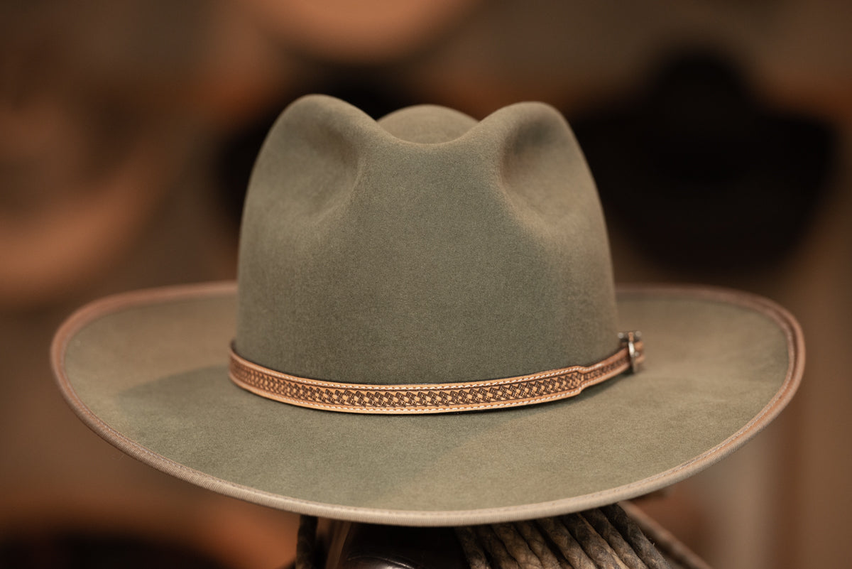 Military Green Town Hat (Size 7 5/8)