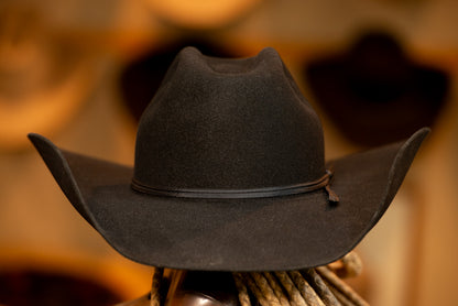 Black Cattleman's w/ cutter bumps Hat (Size 7 1/4)