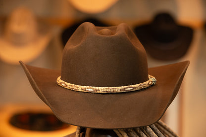 100% Beaver Dark Brown Cattleman's Hat (Size 7 3/8+)