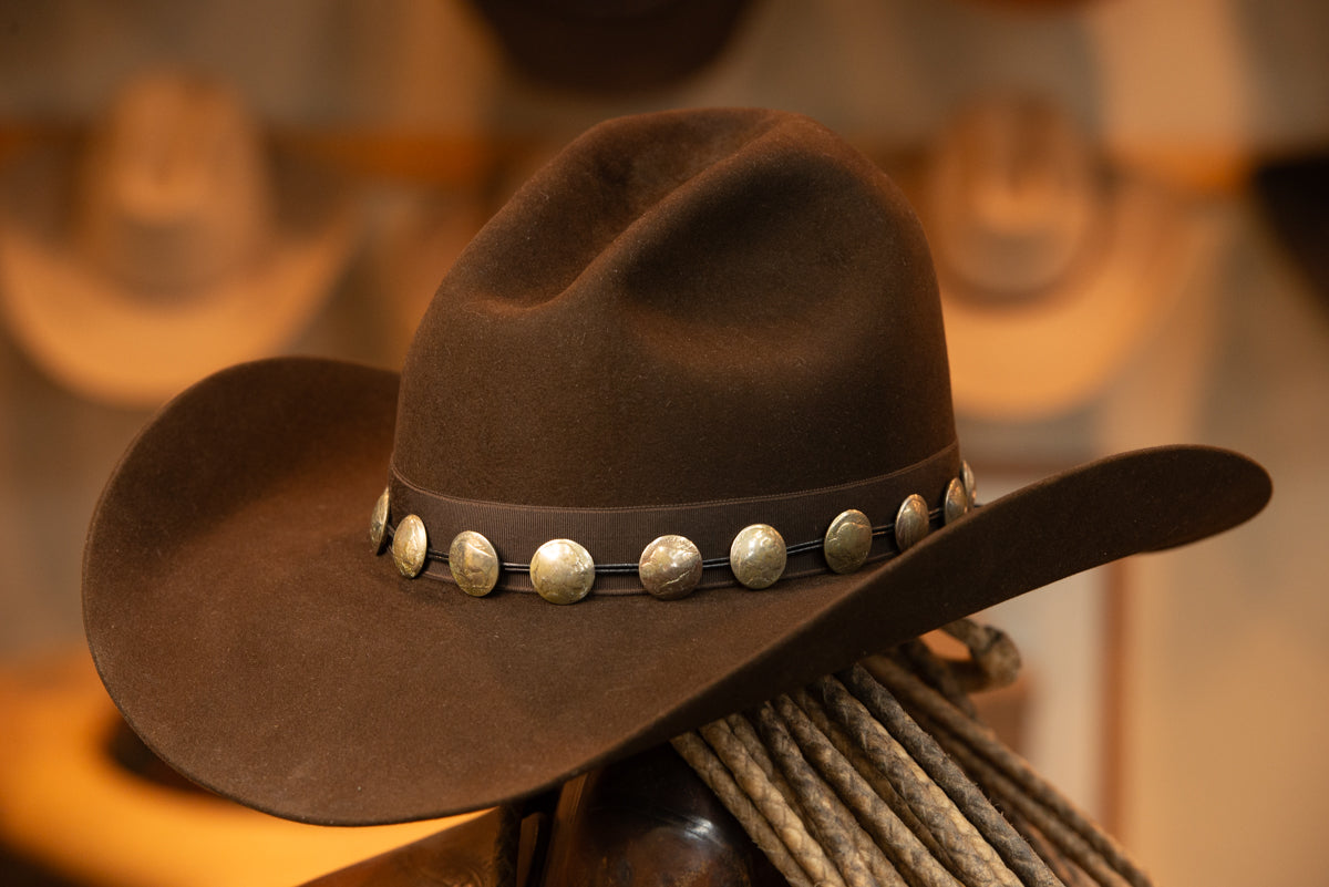 100% Beaver Dark Brown Gus Hat (Size 7 1/4)