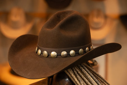 100% Beaver Dark Brown Gus Hat (Size 7 1/4)