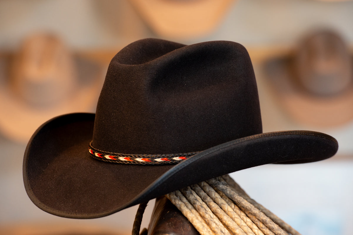 Black Pinch Horse Whisperer Hat (Size 7 1/2+)
