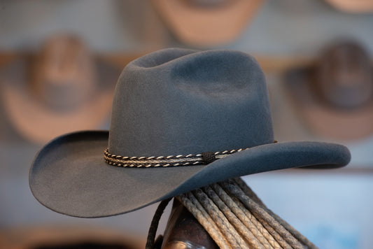 50% Beaver Steele Pinch Hat (Size 7 1 8)