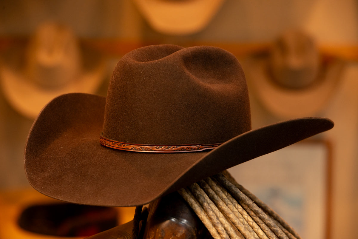 Chocolate Brown Cattleman's Hat (Size 7 3/8-)
