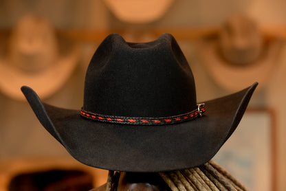 20X Beaver Black Wide Cattleman's Hat (Size 7 3/8-)