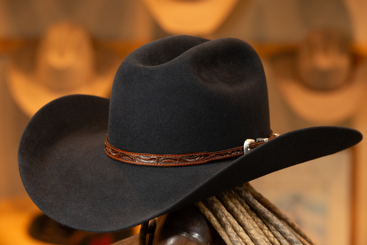 50% Beaver Black Canadian (Brick) Cowboy Hat (Size 7 3/8-) – Rocky