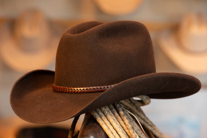 Chocolate Brown Pinch Hat (Size 7 1/4)