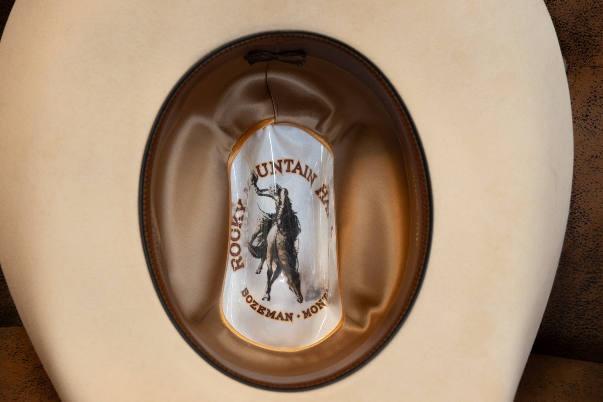 100% Beaver Bone Cattleman's Hat (Size 7 3/8)