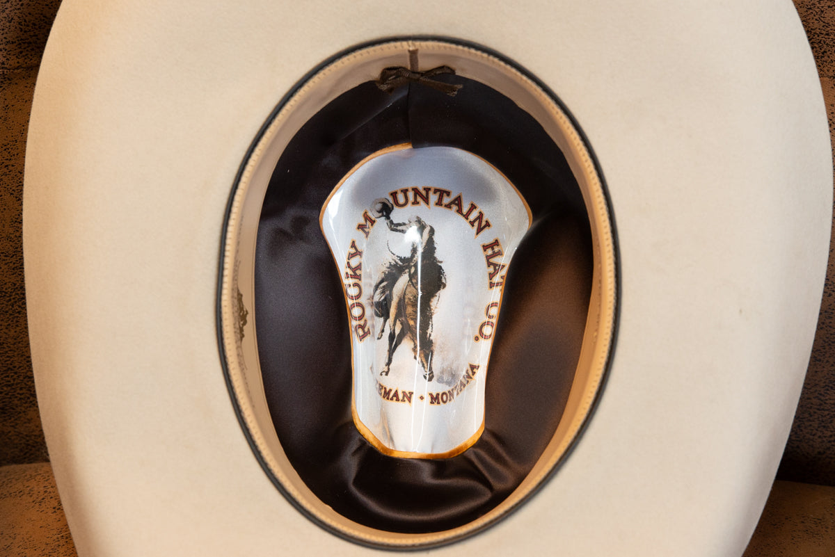 100% Beaver Sand SlopedCattleman's Hat (Size 7 3/8)