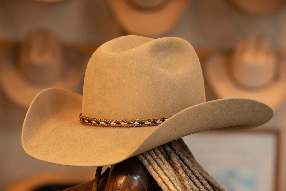 Light Pecan Cattleman's Style Hat (Size 7 1/2+)