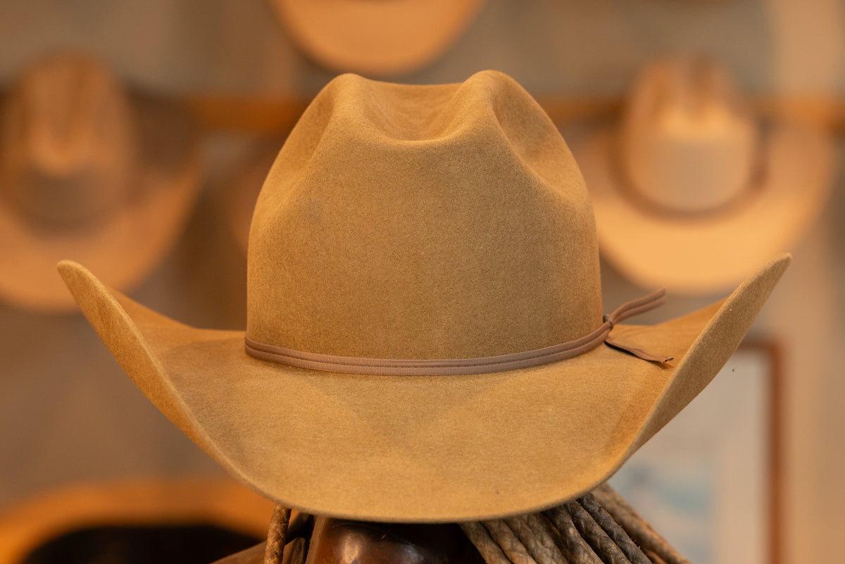 Whiskey Sloped Cattleman's Style Hat (Size 7 1/4)