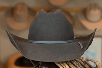 100% Beaver Charcoal Black Cattleman's Hat (Size 7 3/8+)