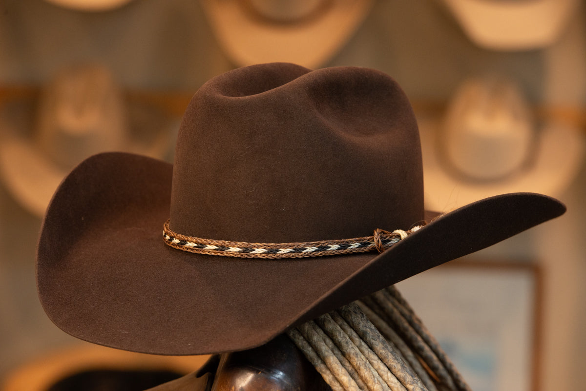 Dark Brown Cattleman's Style Hat (Size 7 1/2)