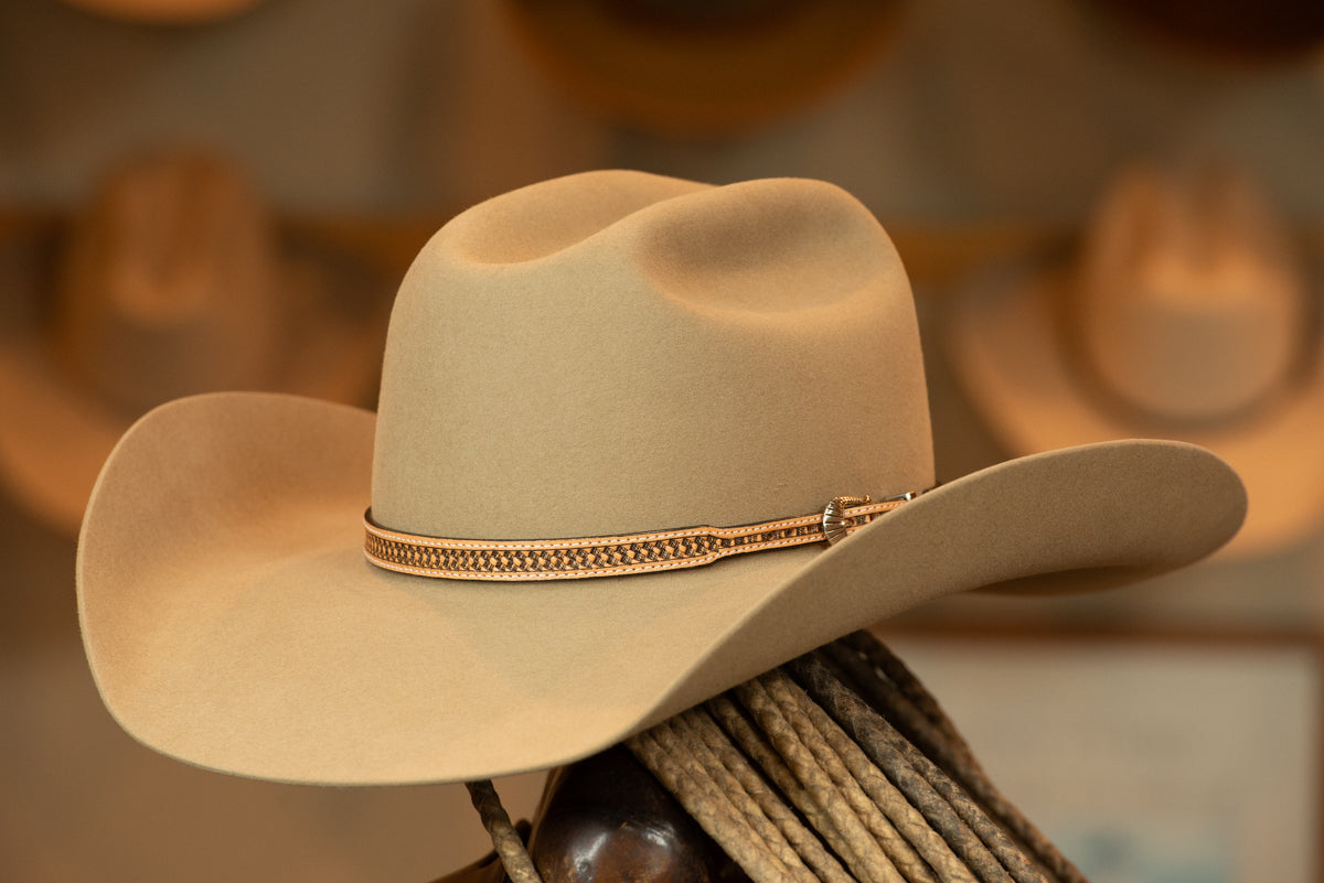 Buckskin Sloped Cattleman's Style Hat (Size 7 3/8)