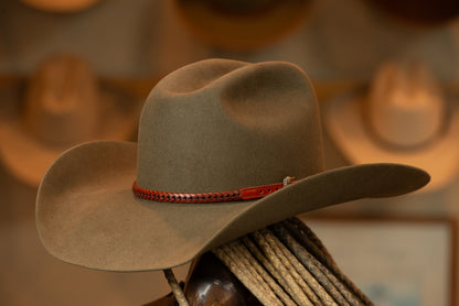 Pecan Sloped Cattleman's Style Hat (Size 7 3/8)