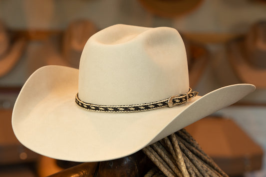 50X Beaver Silverbelly Wide Cattleman's Cowboy Hat (Size 7 1/4)