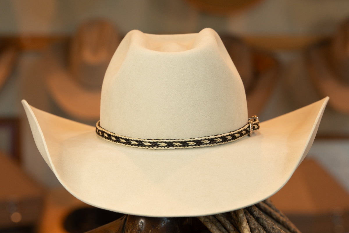 50X Beaver Silverbelly Wide Cattleman's Cowboy Hat (Size 7 1/4)