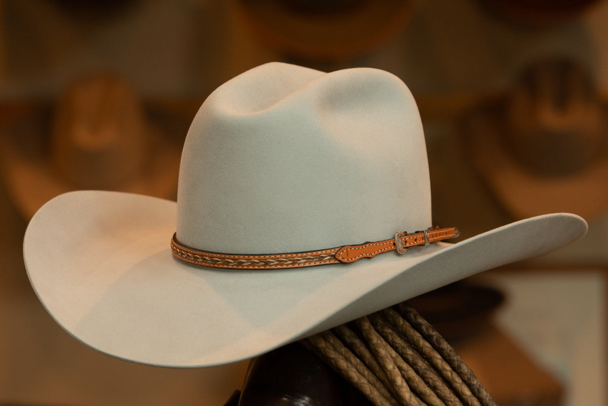 80X Premium Beaver Platinum Cattleman's Cowboy Hat (Size 6 3/4)