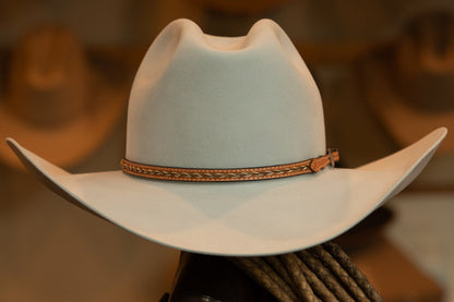 80X Premium Beaver Platinum Cattleman's Cowboy Hat (Size 6 3/4)