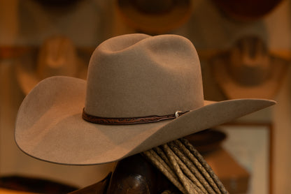 100X Premium Beaver Natural Cattleman's Cowboy Hat (Size 7 3/8)