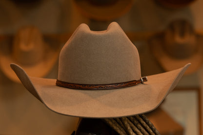 100X Premium Beaver Natural Cattleman's Cowboy Hat (Size 7 3/8)