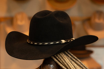 100X Premium Beaver Black Cattleman's Cowboy Hat (Size 7 1/4)