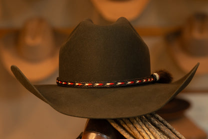 50X Beaver Charcoal Black Cattleman's Cowboy Hat (Size 7 1/2)