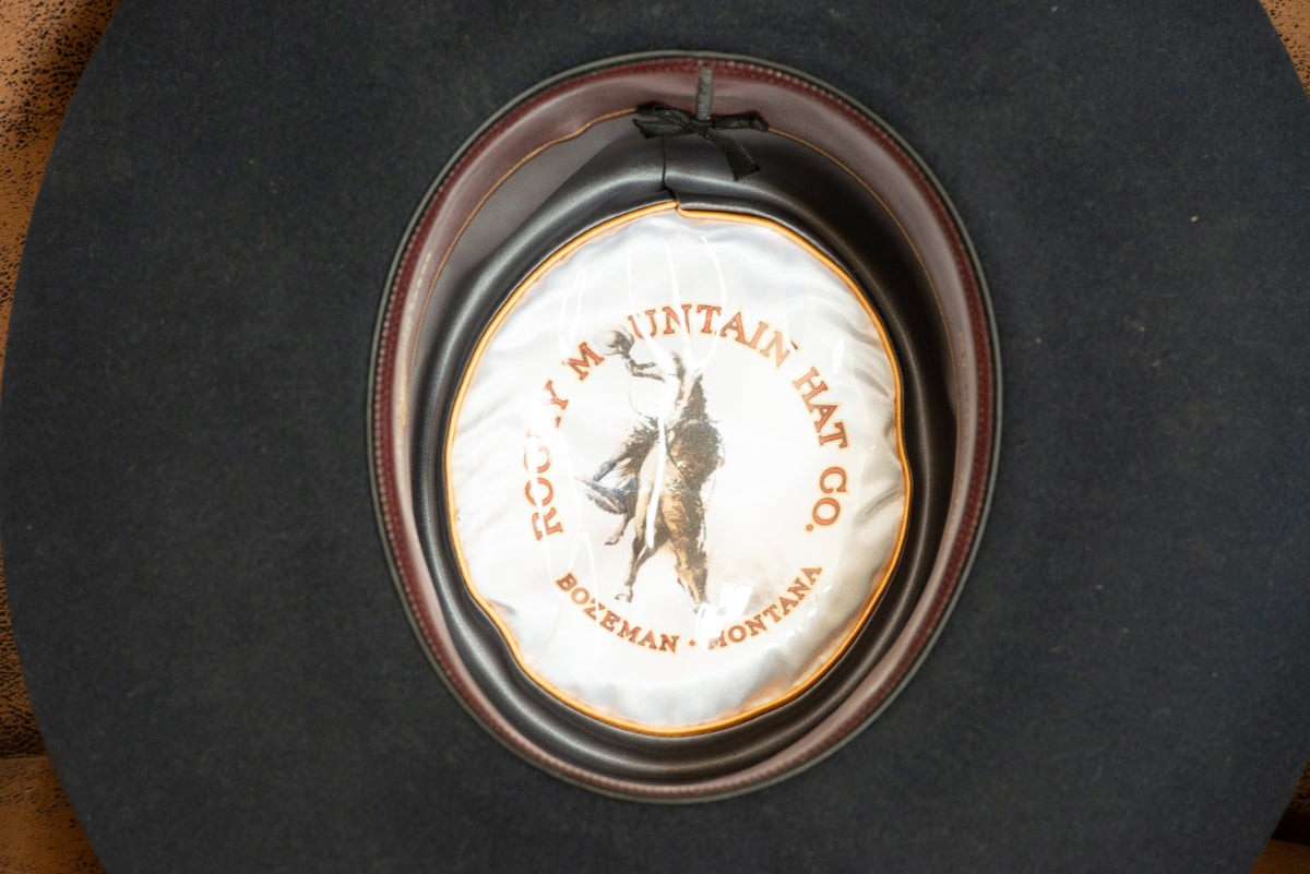 50X Beaver Navy Telescope Cowboy Hat (Size 7)