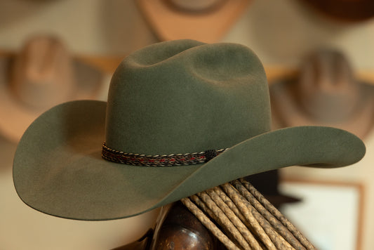 50X Beaver Light Green Cattleman's Cowboy Hat (Size 7 3/4)