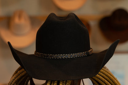 20X Beaver Black Cattleman's Cowboy Hat (Size 7 1/8)