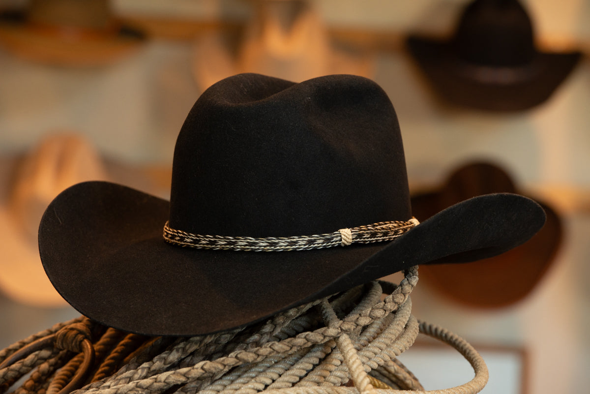 Black Cattleman's Style Hat (Size 7 5/8)