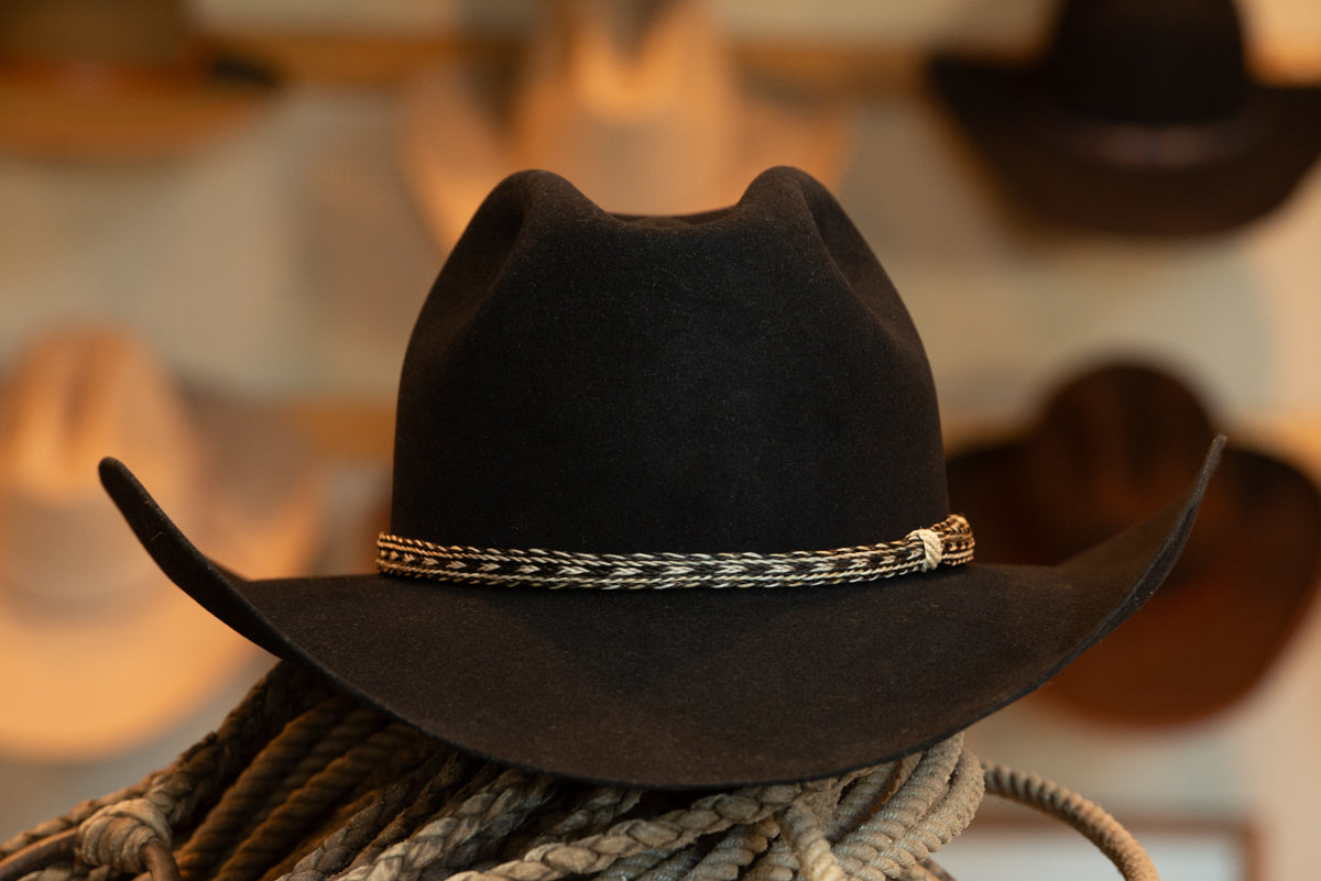Black Cattleman's Style Hat (Size 7 5/8)