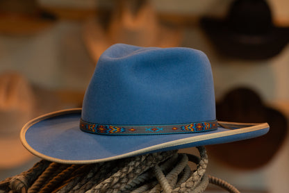 Slate Blue Pinch Town Hat (Size 7)