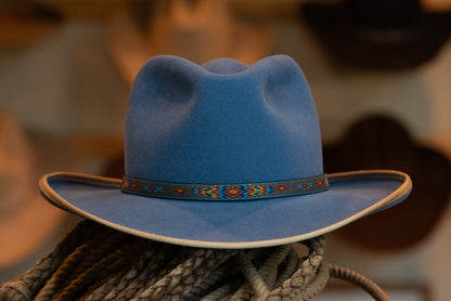 Slate Blue Pinch Town Hat (Size 7)