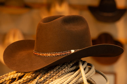 50% Beaver Dark Brown Cattleman's Cowboy Hat (Size 7 5/8)