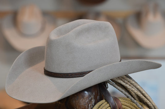 50% Beaver Natural Sloped Cattleman's Cowboy Hat (7 1/2+. 7 5/8-)