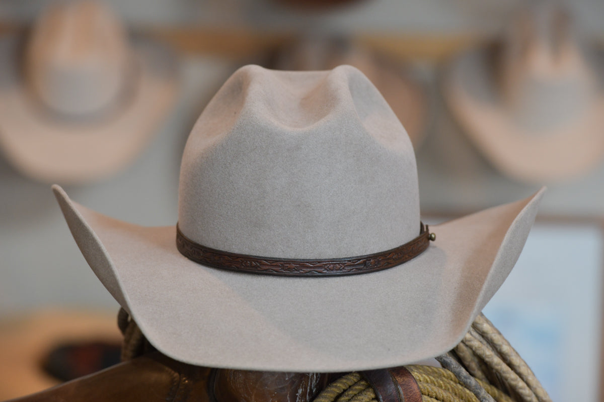 50% Beaver Natural Sloped Cattleman's Cowboy Hat (7 1/2+. 7 5/8-)
