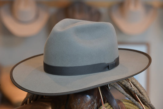 Ash Fedora Town Hat (Dress Weight, Size 7 3/8+)