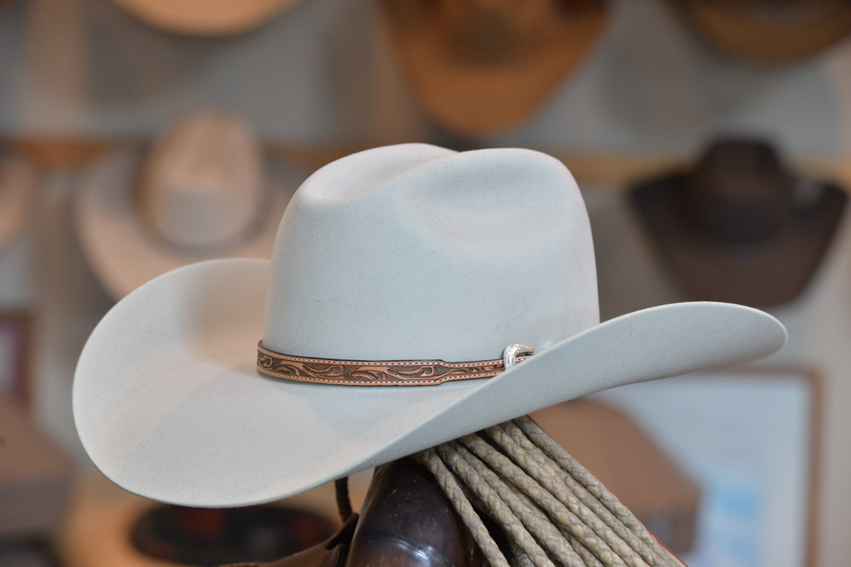 50% Beaver Silverbelly Sloped Cattleman's Cowboy Hat (Size 7 1/4) (Copy)